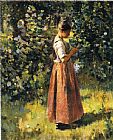 Theodore Robinson In the Grove painting